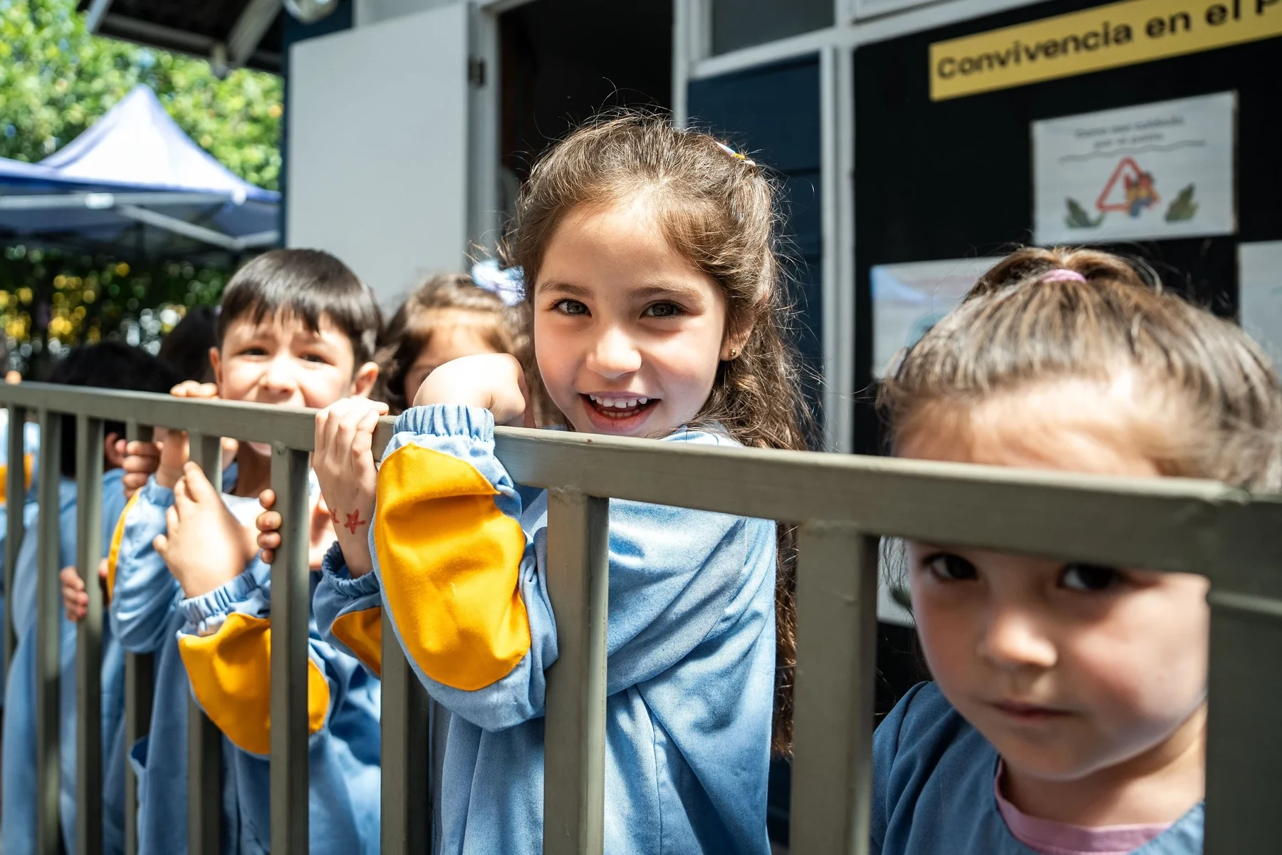 Estudiantes de una comunidad educativa